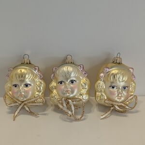 Lot of 3 Old World Christmas OWC German Glass Christmas Ornament